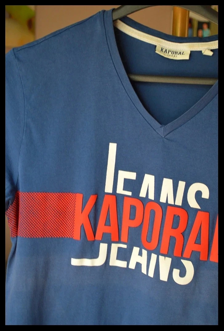 Camiseta Kaporal Jeans – S – Azul – con estampado de logo gráfico – photo 2